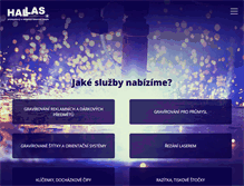 Tablet Screenshot of hallas.cz